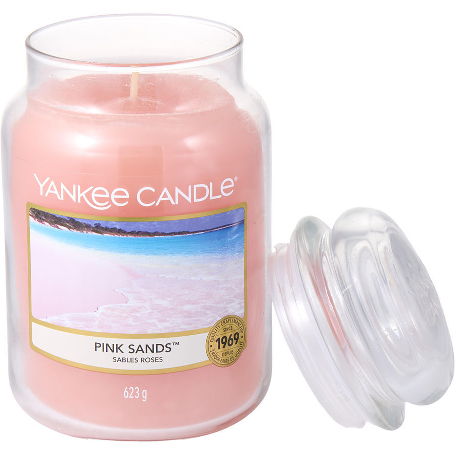 YANKEE CANDLE by Yankee Candle - PINK SANDS SCENTED LARGE JAR 22 OZ