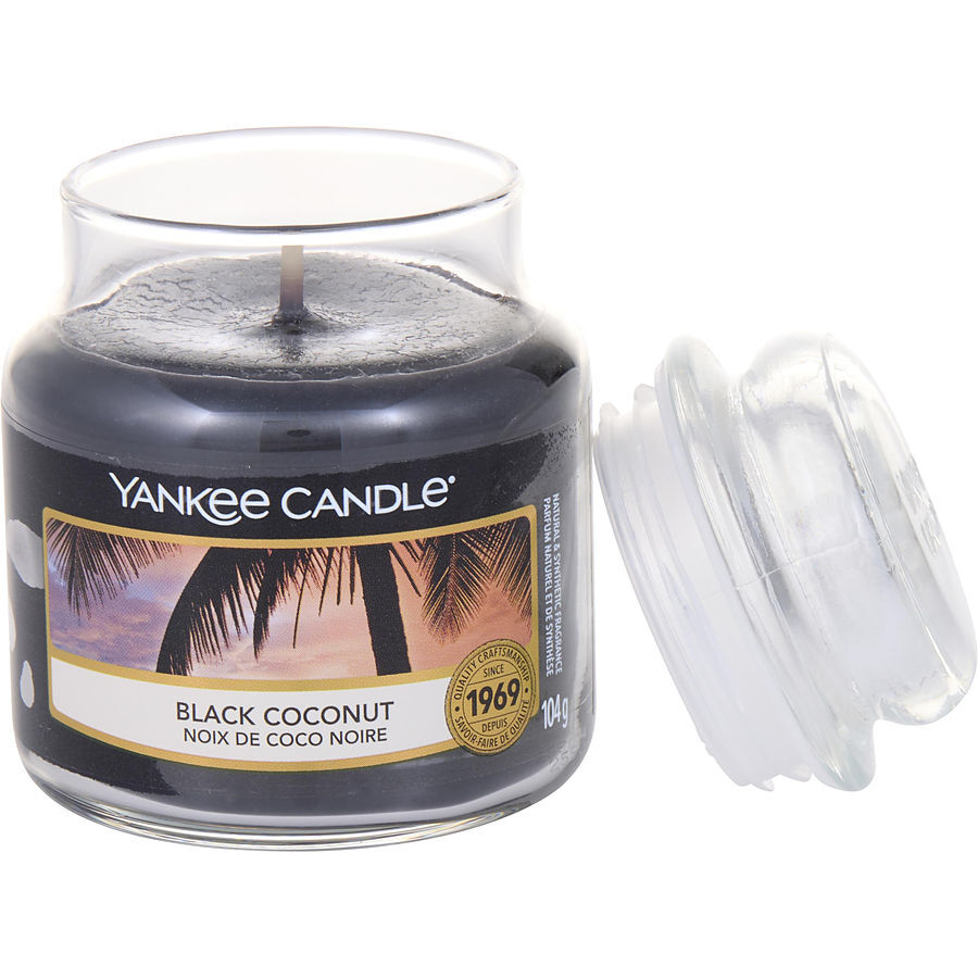 YANKEE CANDLE by Yankee Candle - BLACK COCONUT  SCENTED SMALL JAR 3.6 OZ