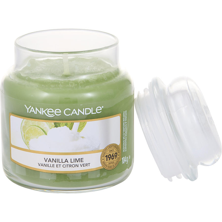 YANKEE CANDLE by Yankee Candle - VANILLA LIME SCENTED SMALL JAR 3.6 OZ