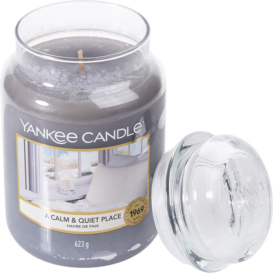 YANKEE CANDLE by Yankee Candle - A CALM AND QUIET PLACE SCENTED LARGE JAR 22 OZ