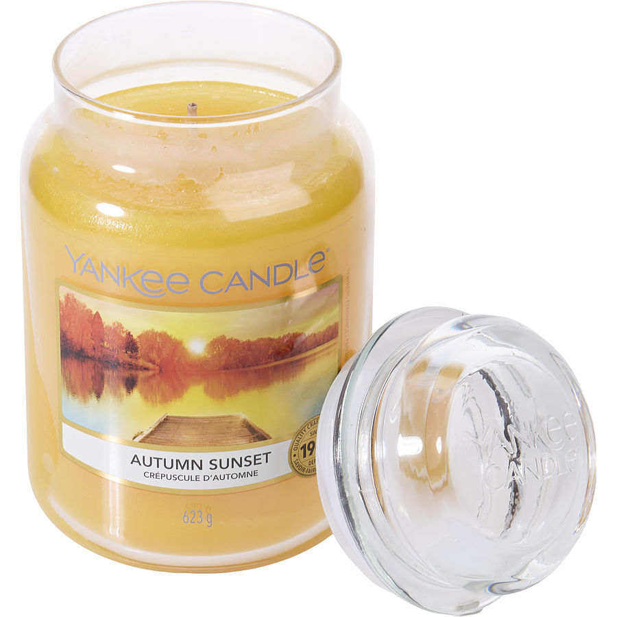 YANKEE CANDLE by Yankee Candle - AUTUMN SUNSET SCENTED LARGE JAR 22 OZ