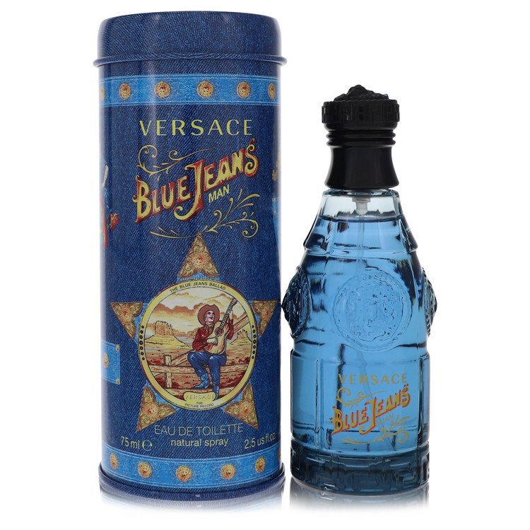 Blue Jeans by Versace Eau De Toilette Spray - 2.5 oz (Men)