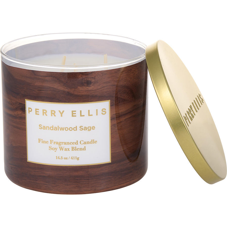 PERRY ELLIS SANDALWOOD SAGE by Perry Ellis - SCENTED CANDLE 14.5 OZ