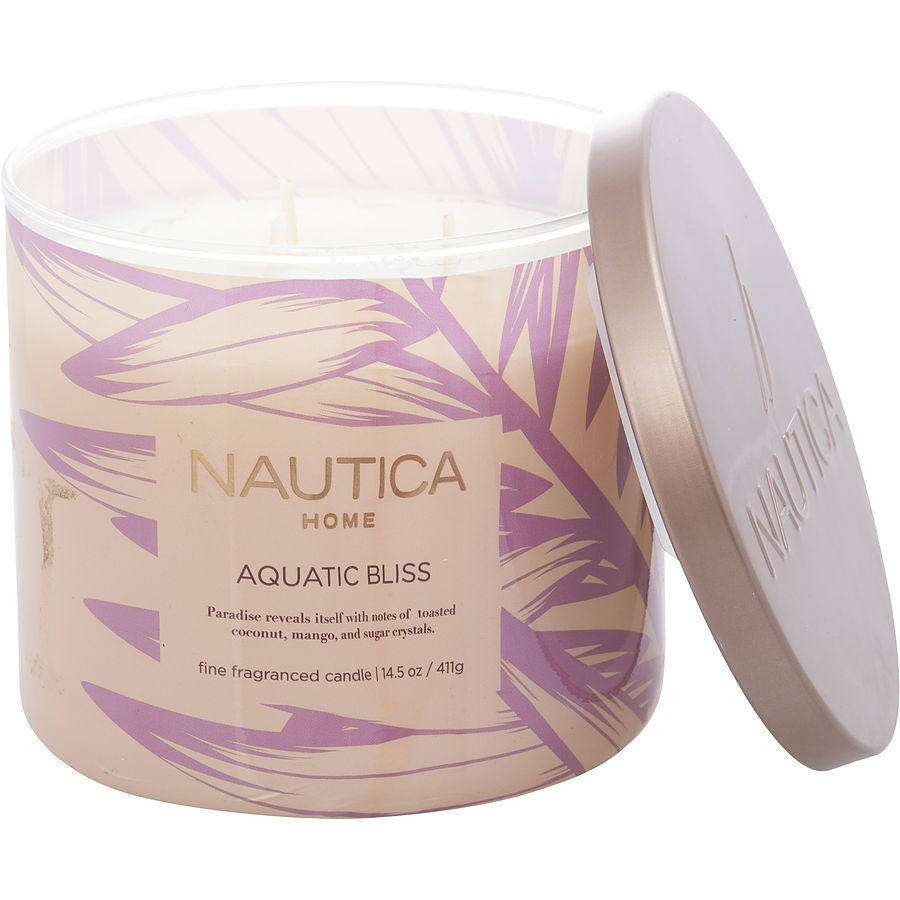 NAUTICA AQUATIC BLISS by Nautica - CANDLE 14.5 OZ