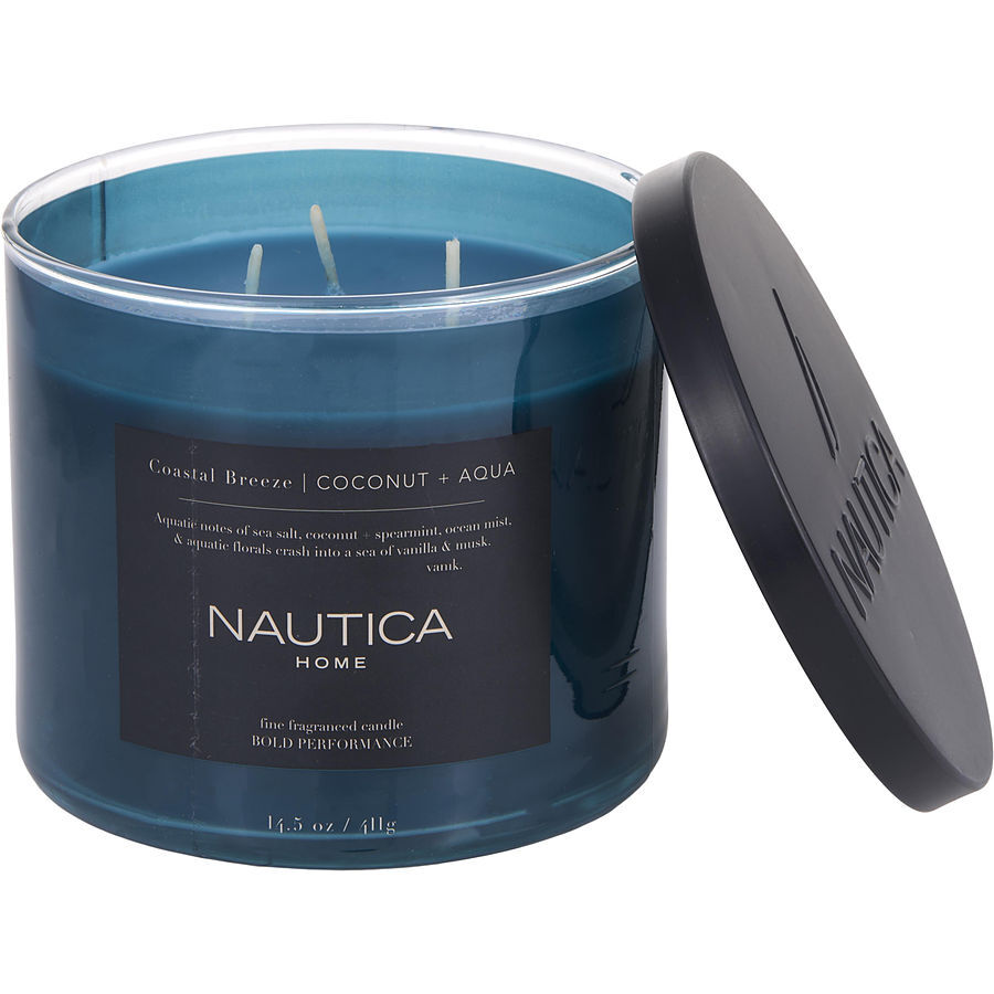 NAUTICA COASTAL BREEZE by Nautica - SCENTED CANDLE 14.5 OZ