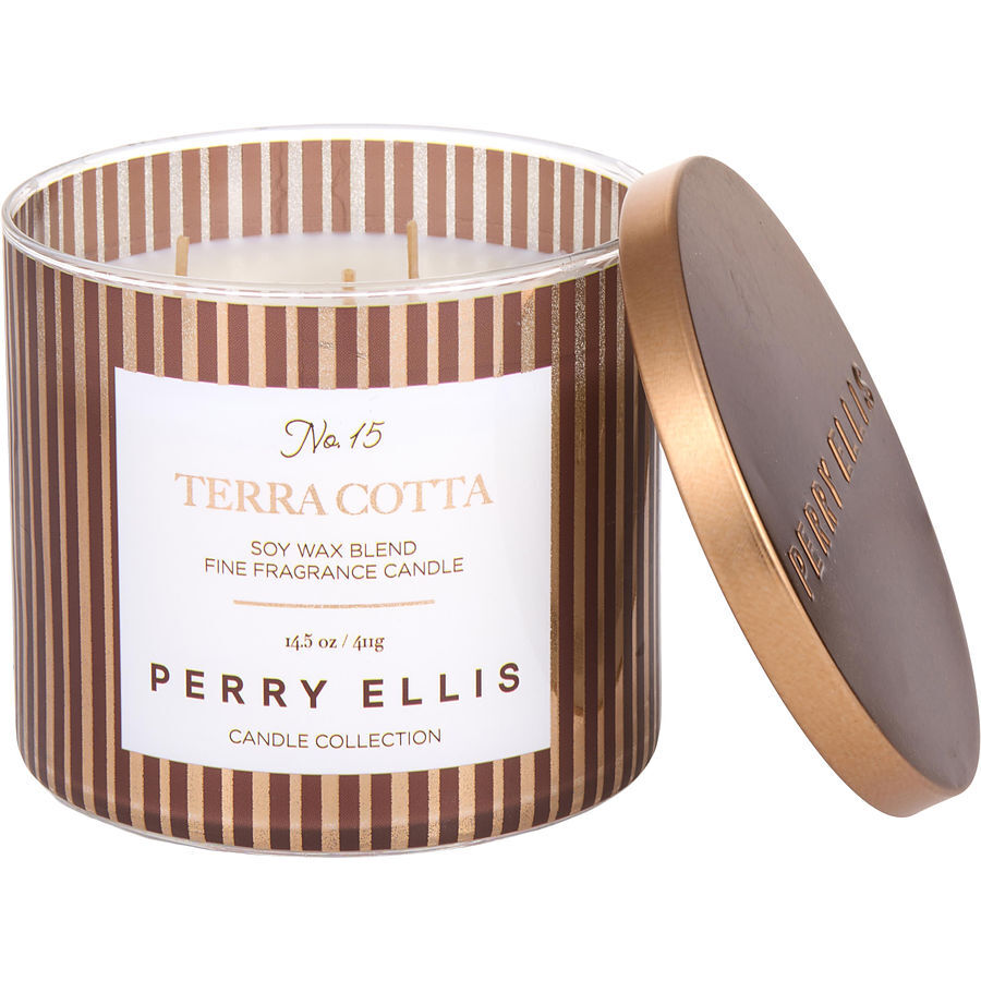 PERRY ELLIS TERRACOTTA by Perry Ellis - SCENTED CANDLE 14.5 OZ