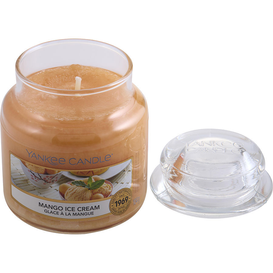 YANKEE CANDLE by Yankee Candle - MANGO ICE CREAM SCENTED SMALL JAR 3.6 OZ