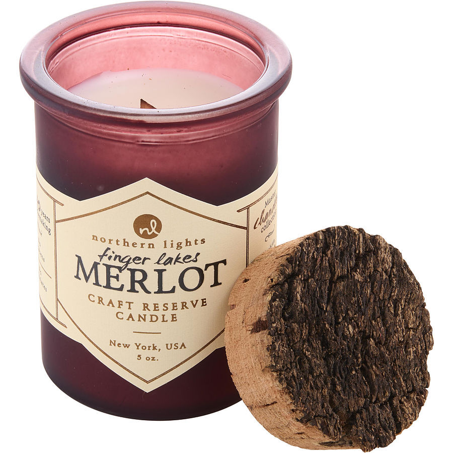 RESERVE SPIRIT FINGER LAKES MERLOT by Northern Lights - SPIRIT JAR CANDLE - 5 OZ. BURNS APPROX. 35 HRS.