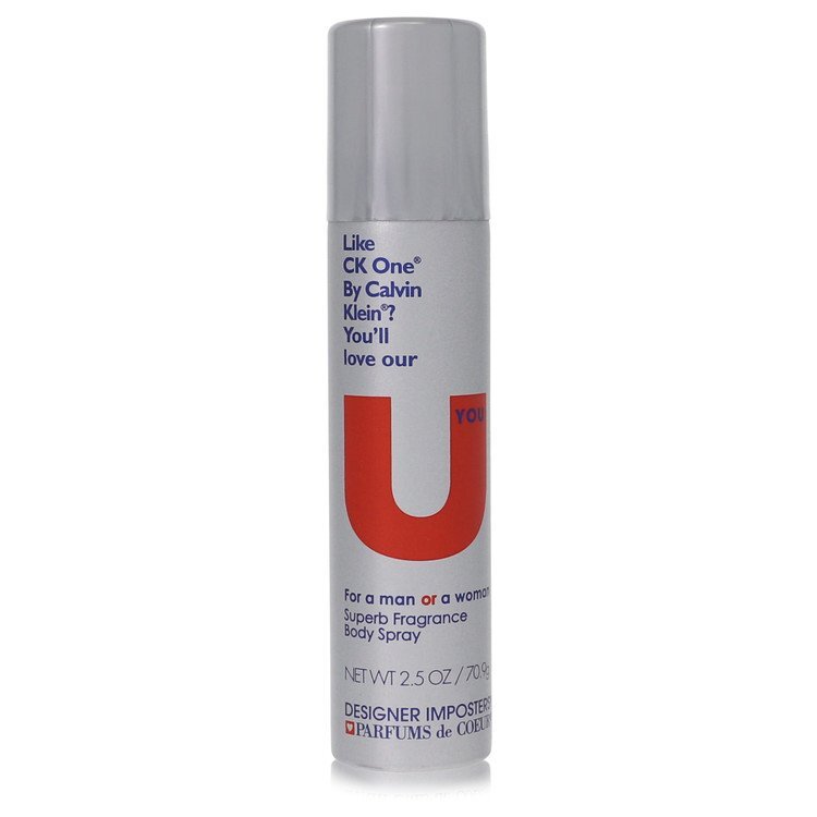 Designer Imposters U You by Parfums De Coeur Deodorant Body Spray (Unisex) 2.5 oz (Women)