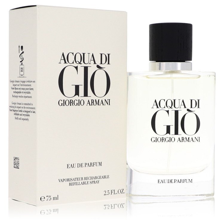 Acqua Di Gio by Giorgio Armani Eau De Parfum Refillable Spray 2.5 oz (Men)