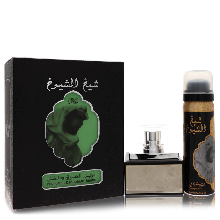 Lattfa Sheikh Al Shuyukh by Lattafa Eau De Parfum Spray With 1.7 oz Deodorant Spray 1.7 oz (Men)