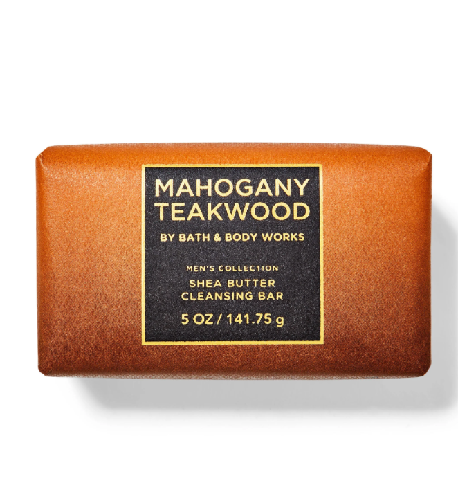 Mahogany Teakwood Shea Butter Cleansing Bar by Bath and Body Works - 5oz (Men)